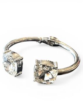 Cara New York Silver-Tone Rhinestone Cuff Bracelet